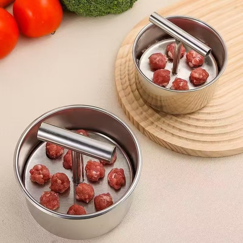 新款家用按压肉丸制作器厨房手动手压式多功能氽丸子虾滑模具制作详情6