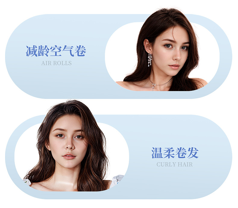 Wireless automatic curling iron, 32MM large wave curling iron, USB charging curling iron, cross-border convenient perming device pic 6