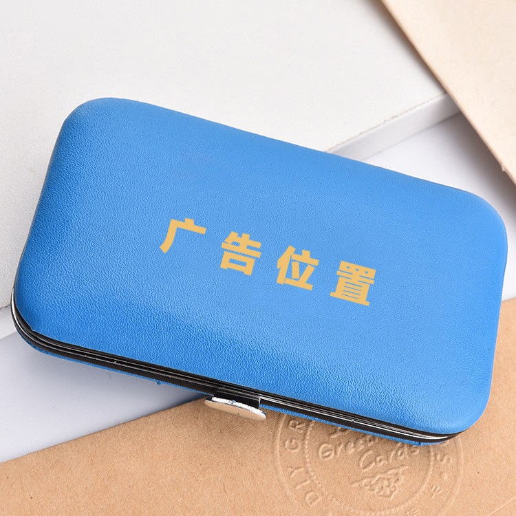 Factory direct sales of stainless steel nail clippers and nail scissors set, 7-piece nail tool set, printed with gift LOGO pic 6