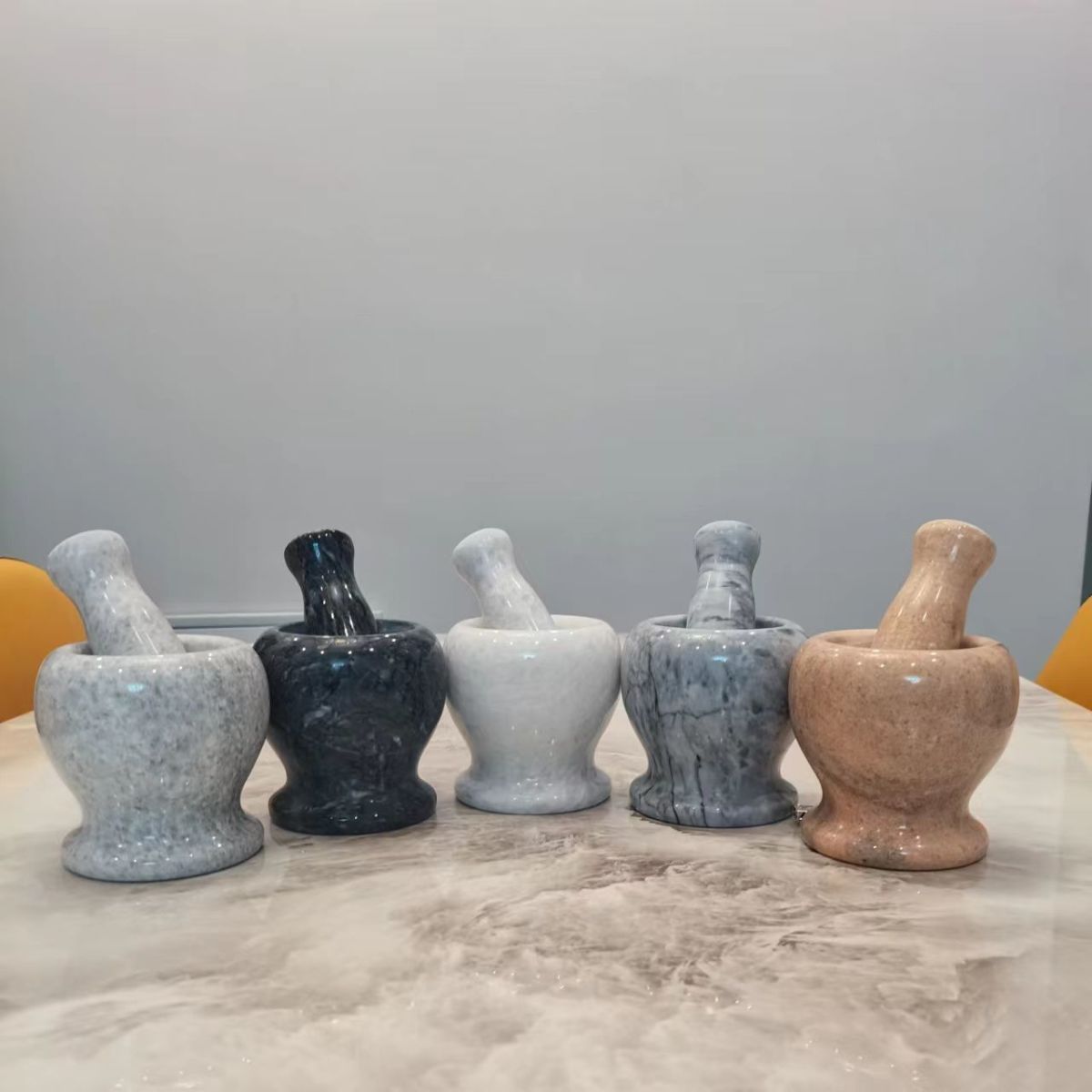 Garlic pounding stone mortar, old-fashioned garlic paste maker, garlic peeler, stone garlic mortar, garlic paste jar, multi-functional garlic paste maker, garlic paste crushing tool pic 2