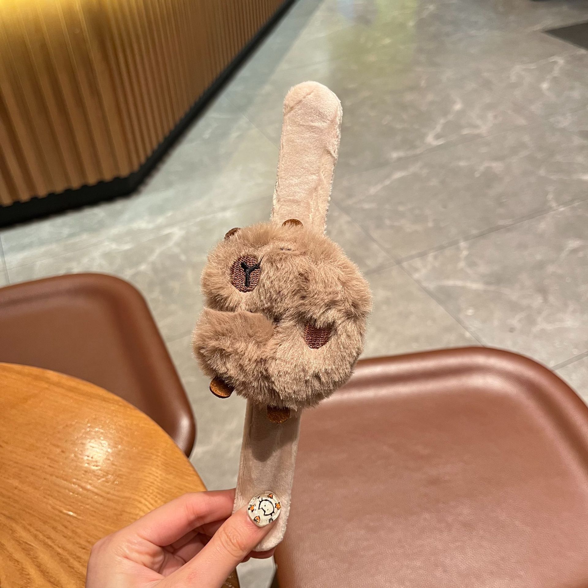 新款儿童毛绒卡通啪啪圈星之卡比可爱情侣手环韩版女玩偶婚抛礼物详情7