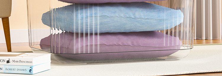 Transparent storage box, organizing box, plastic box, covered hand-held storage box, size, clothing storage box, organizing box 254 pic 2