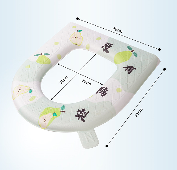 一件代发加大EVA卡通印花防水家用马桶圈粘扣手提马桶垫四季通用0358详情3