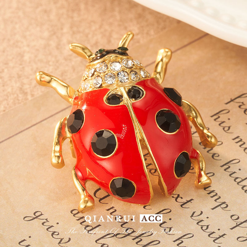 新款中古风饰品镶嵌小高级设计复古胸针甲壳虫欧美徽章法式时尚详情25