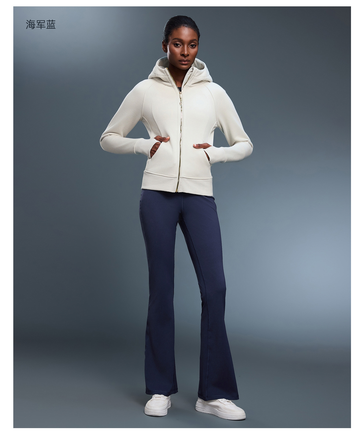 Slightly flared wide-leg yoga pants for women, high-waisted, hip-lifting and belt-tightening, casual and versatile, comfortable and elastic fitness pants DL204 pic 13