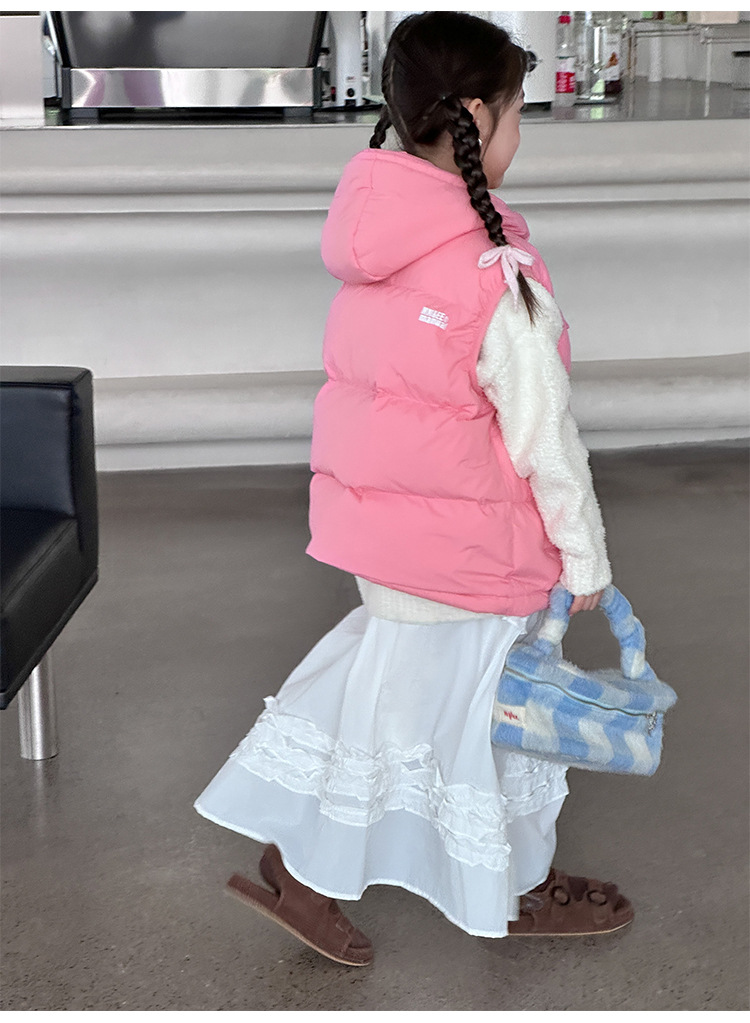 韩国童装儿童羽绒马甲秋装背心外穿男童女童幼儿园背心亲子装坎肩详情8