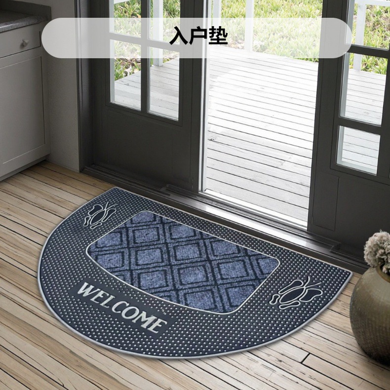 Villa de alto grado entrada alfombrilla de goma clásica de estilo europeo puerta de entrada alfombrilla de goma natural antideslizante resistente al desgaste resistente a la suciedad pic 2
