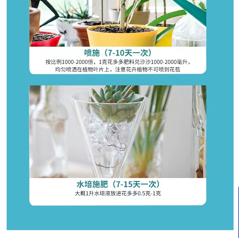 花多多2号促花肥1号通用型肥料水溶肥多肉植物盆栽促开花家用花肥详情9