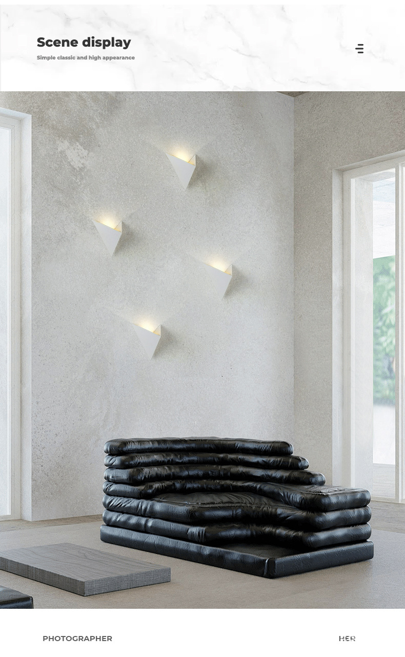 极简几何壁灯卧室床头小夜灯艺术客厅背景墙灯走廊过道壁灯详情15