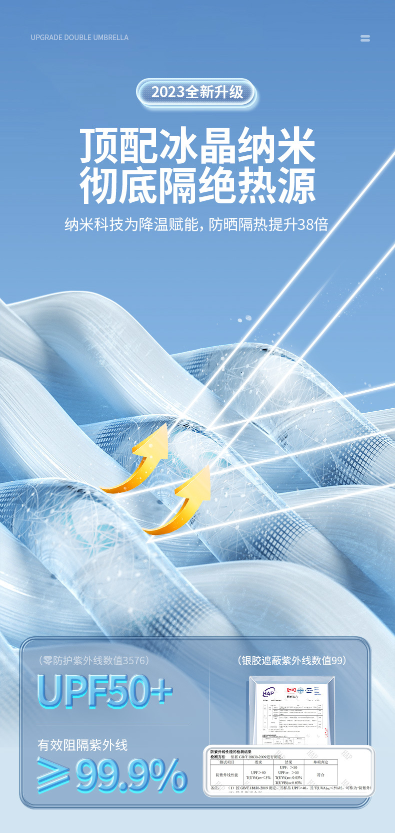 汽车遮阳挡 折叠专用前挡风双圈汽车伞 钛银防晒隔热雨伞遮阳板详情9