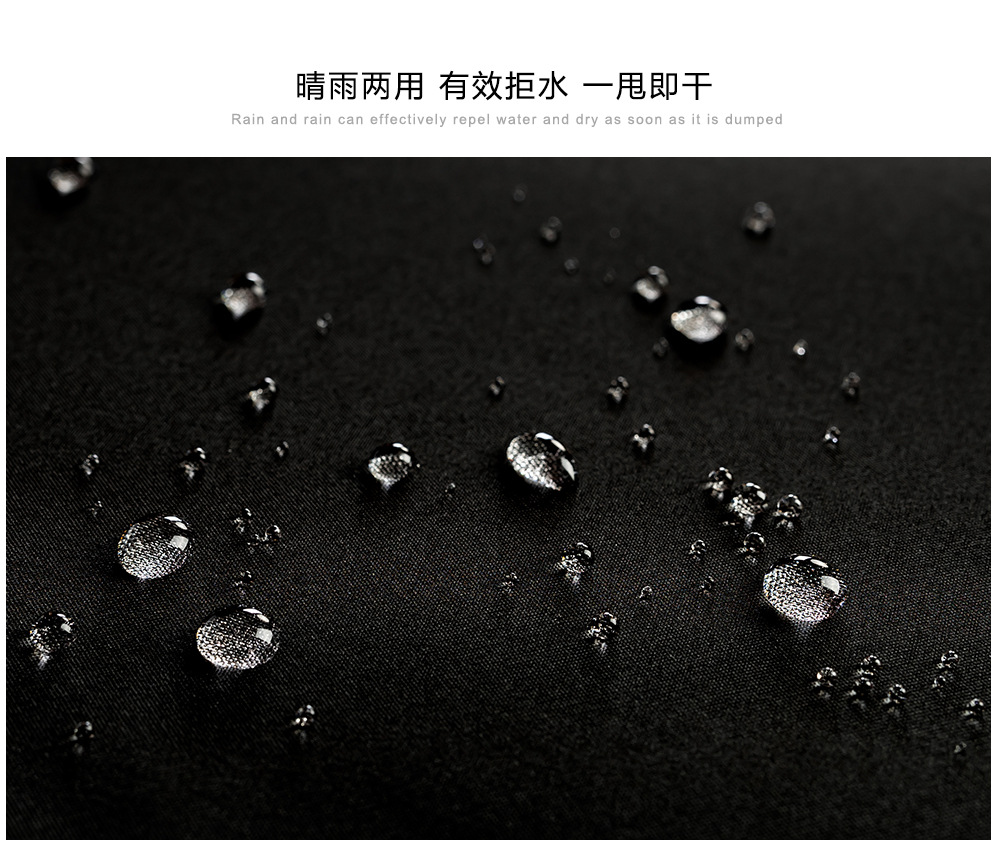 【新品】可印刷logo礼品伞25寸10骨自动三折伞实木手柄商务广告伞详情17