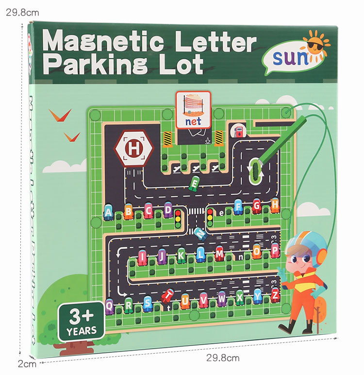 Baby magnetic color classification, positioning, counting board, pen movement maze, math enlightenment, cognitive matching, wooden toys pic 168