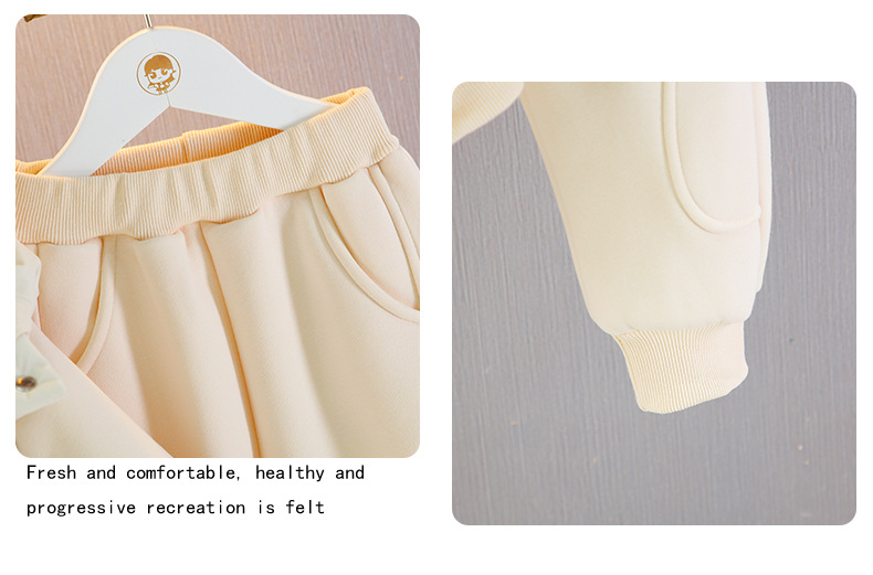 女童2025春季新生儿休闲裤套装加绒三件套B类兔毛绒布服饰详情14