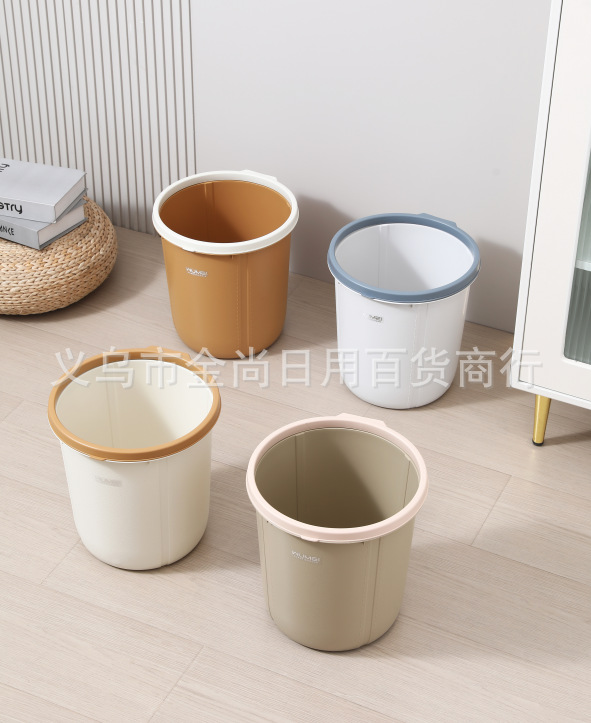 简约垃圾桶家用客厅厨房卫生间分类卧室办公室压圈厕所垃圾桶批发详情1
