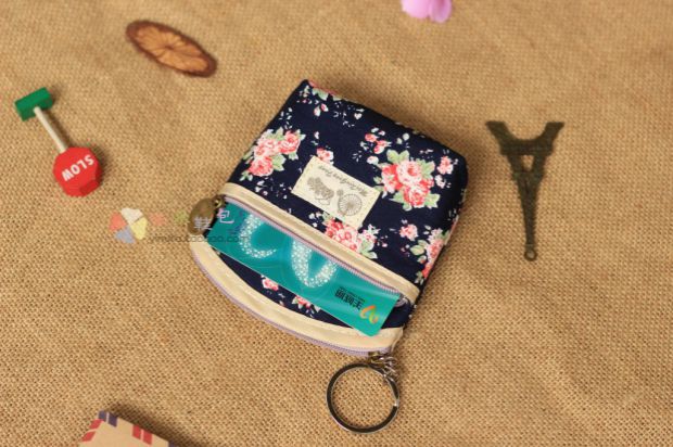 包邮小钱包零钱包韩国版拉链女式帆布艺可爱迷你硬币包耳机收纳袋详情27