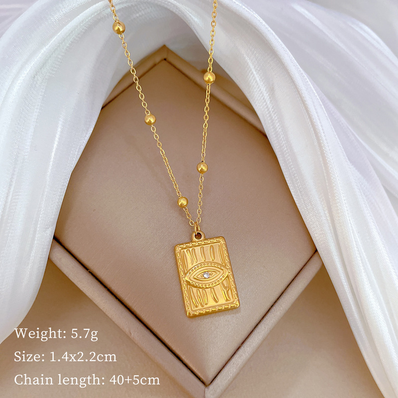 【通体钛钢】炉内真金幸运草爆款冷淡项链女ins网红锁骨链配饰品详情36