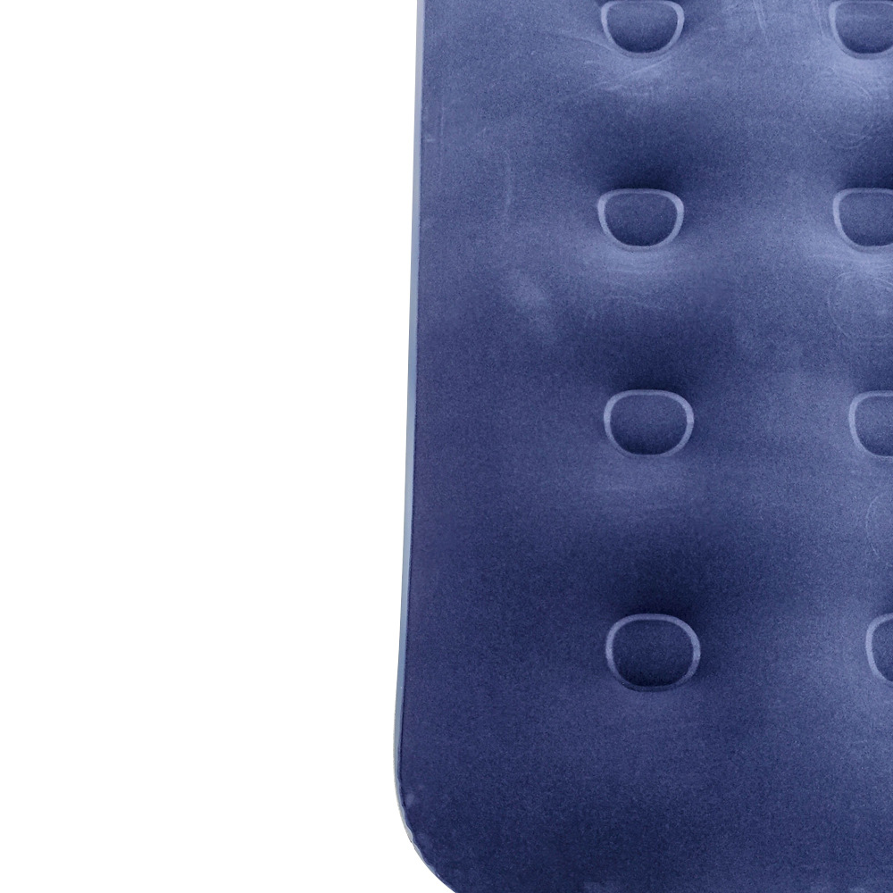 新款可收纳便携式植绒充气床野营户外充气床垫高端彩盒礼盒包装工厂直销懒人野外充气床详情6