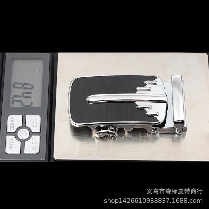 男士商务休闲皮带自动扣贴片合金LOGO打标腰带头个性配件厂家批发详情46