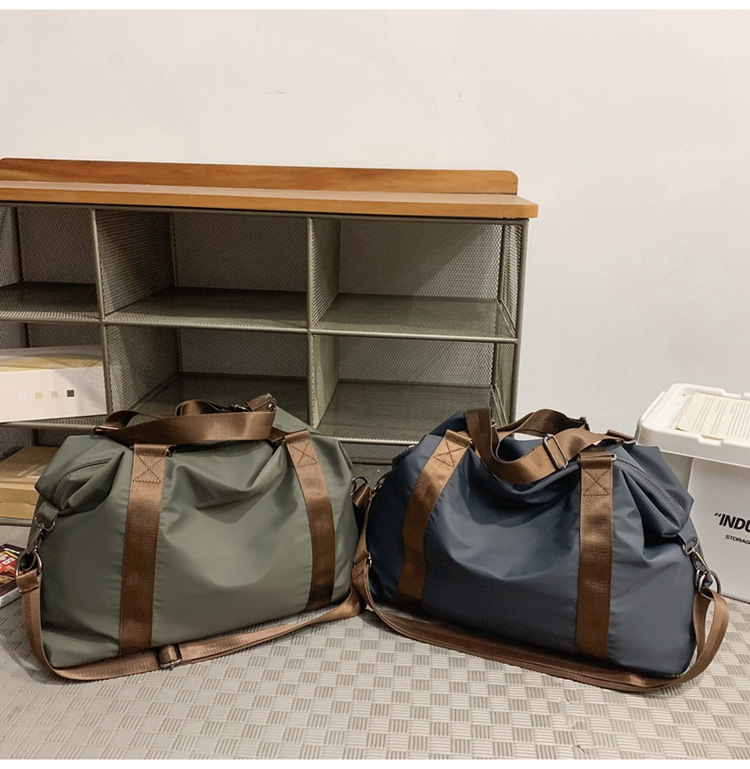简约手提旅行包运动健身包短途出差外出行李包训练大容量收纳包详情36