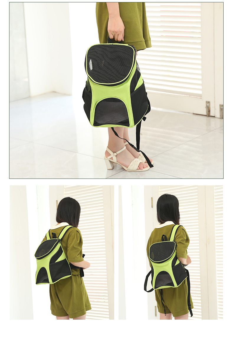 Rongka Pet Cross-border Pet Bag, Portable Bag for going out, Cat and Dog Backpack, Foldable pet chest Breathable Pet Backpack pic 12