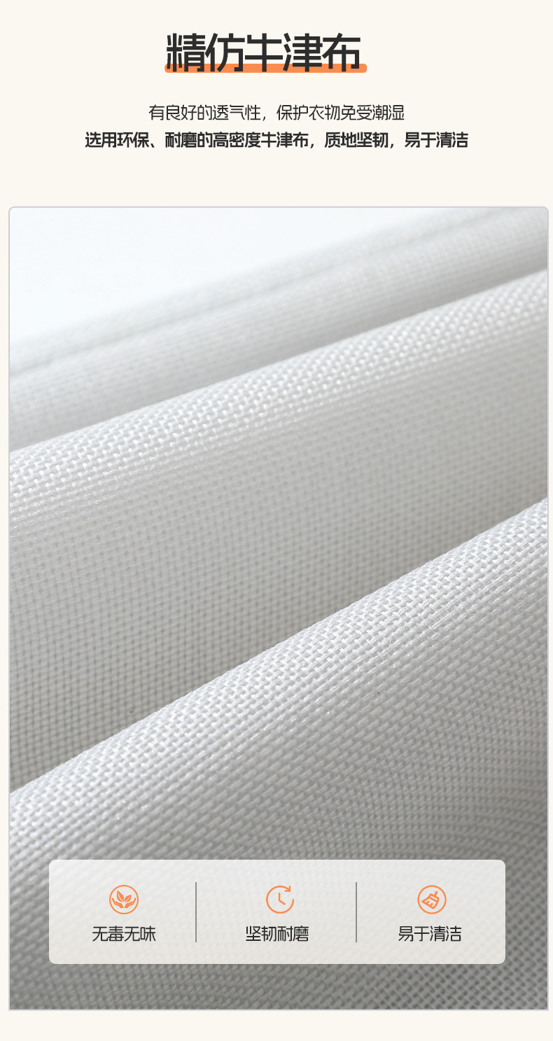 布艺收纳袋钢架收纳箱折叠牛津布整理箱棉被储物箱有盖巨无霸收纳详情6