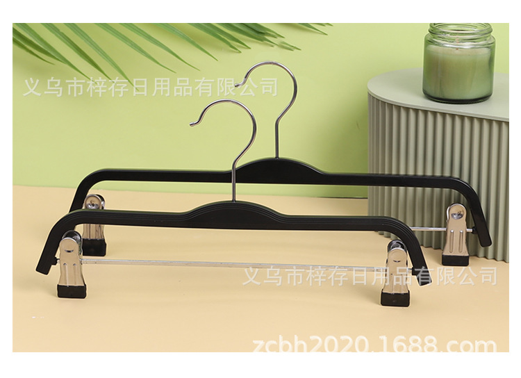 厂家服装专卖店男女装西装裤架加厚塑料裤架成人裤架批发挂钩详情11