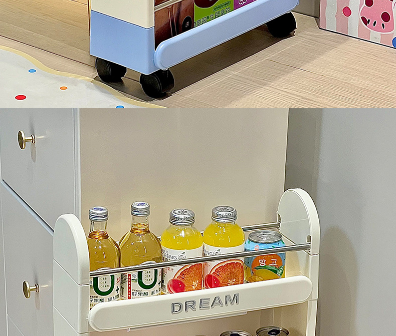缝隙超窄柜冰箱外侧厨房卫生间浴室置物架洗衣机边收纳夹缝置物架详情19