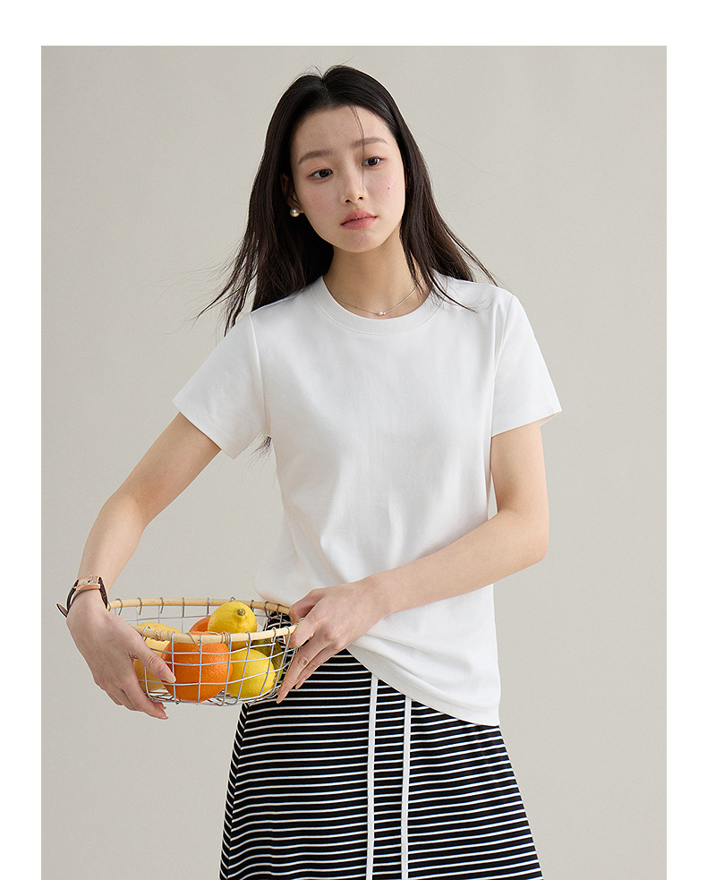 【 Blockbuster B: Super Comfortable Double-collar T-shirt with Upgraded Fabric 】 Spring short-sleeved T-shirt pic 56