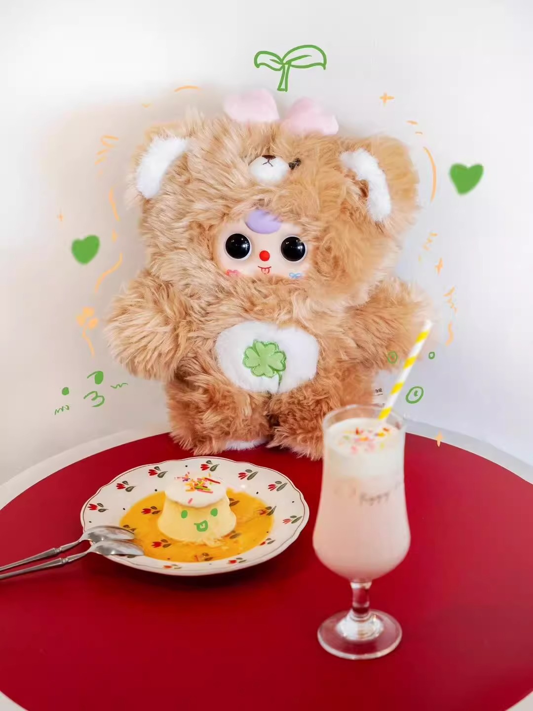 baby three, a three-year-old, 1000-body second-generation bear cub, a genuine plush blind box collectible doll pic 6