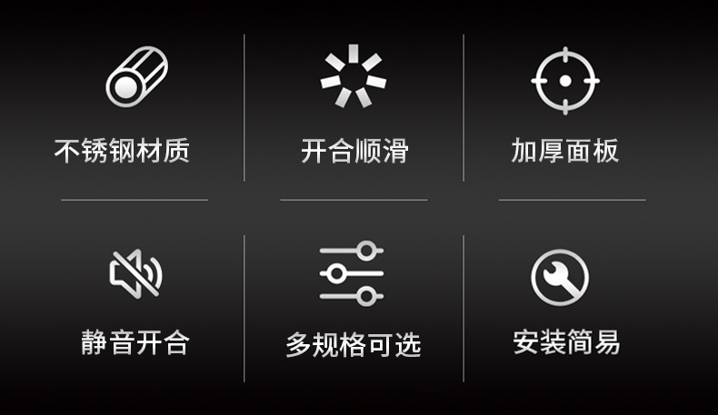 不锈钢2寸2.5寸3寸小合页轴承平开门合页橱柜门窗合叶工具箱铰链详情2