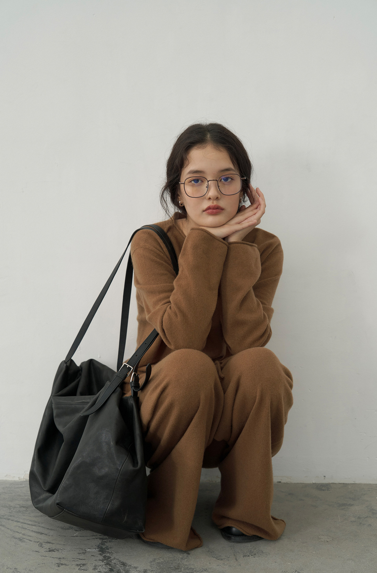 Korean-style seamless one-piece process round-neck pullover cotton and wool sweater, basic base layer for women a1183 in autumn and winter pic 21