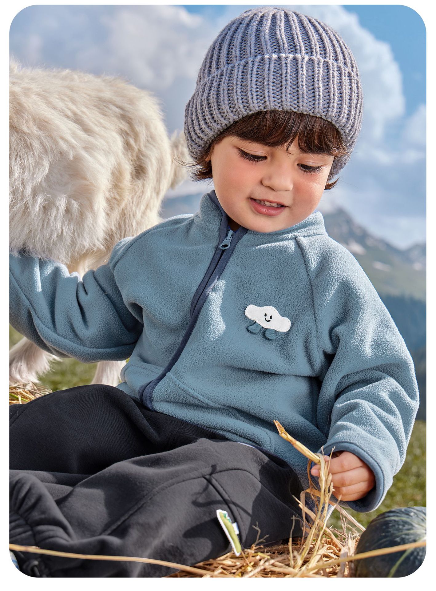 咔咔熊猫男童加绒外套婴儿冬装儿童冬季保暖上衣女童棉服宝宝童装详情14