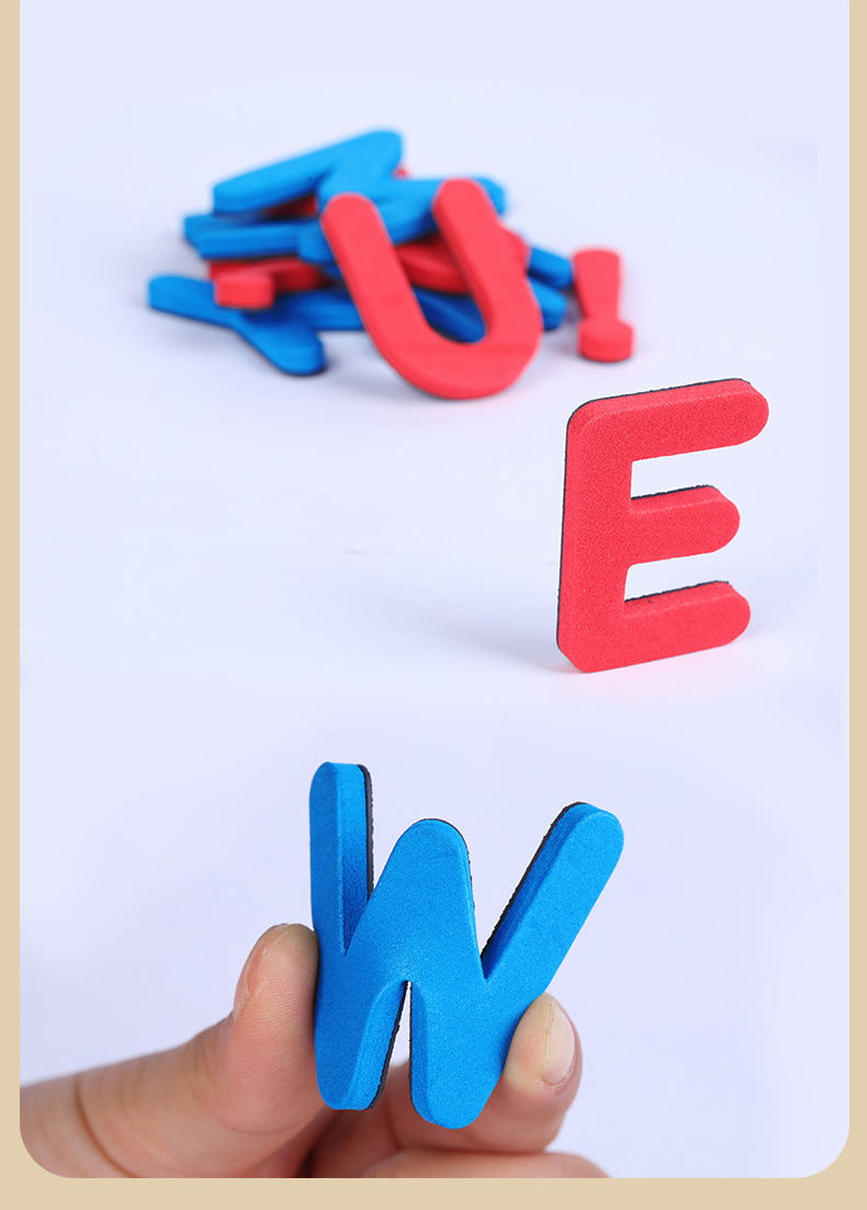 Hongbo Creative Magnetic stickers, cartoon letter magnetic stickers, colorful English and number magnetic stickers, sponge EVA refrigerator stickers pic 22