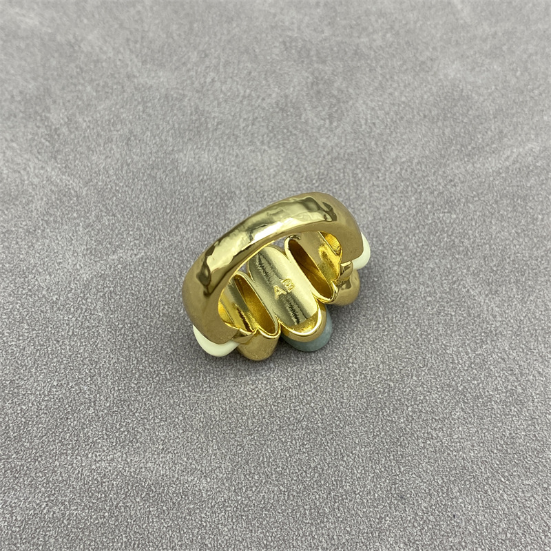 sasa同款法国小众设计天然天河石戒指时尚个性夸张轻奢复古指环女详情8