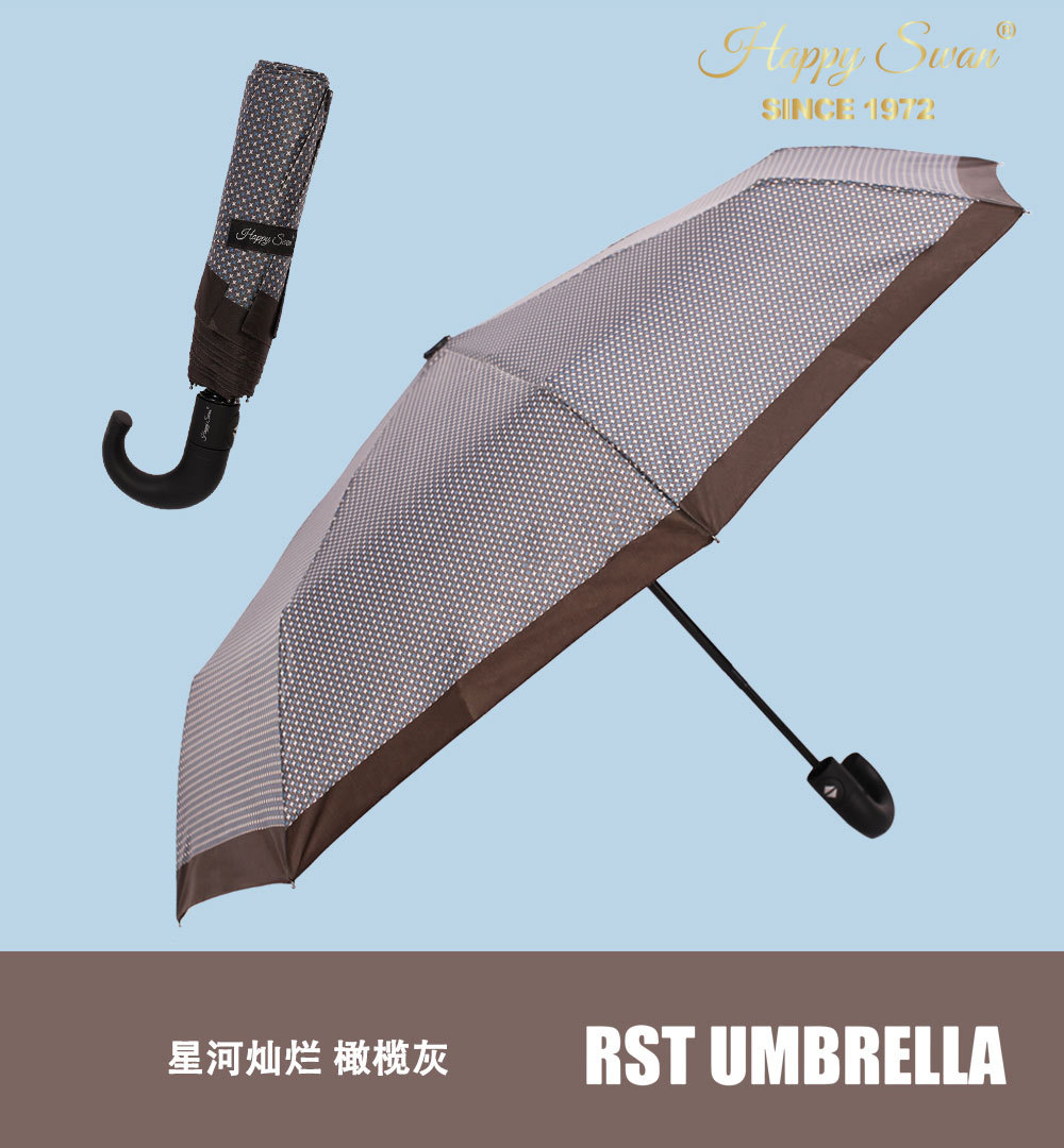 小点点弯把三折自动雨伞现货外贸自开防风遮阳折叠伞批发创意伞具日用百货详情16