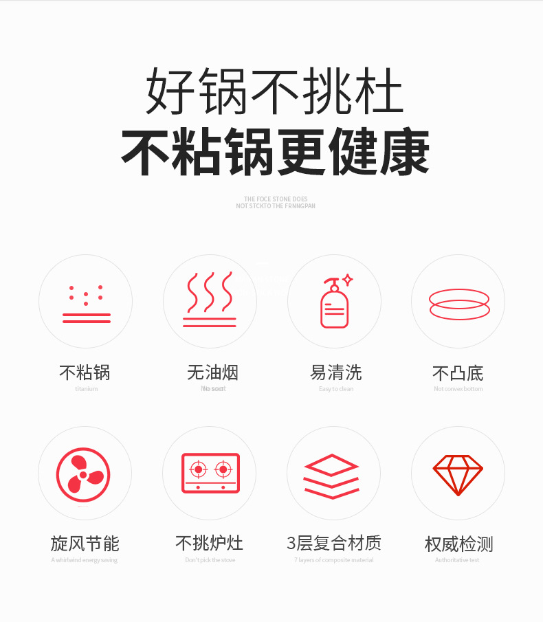 商用不粘平底锅家用平底煎锅牛排多尺寸煎饼锅铝制电磁炉燃气通用详情5