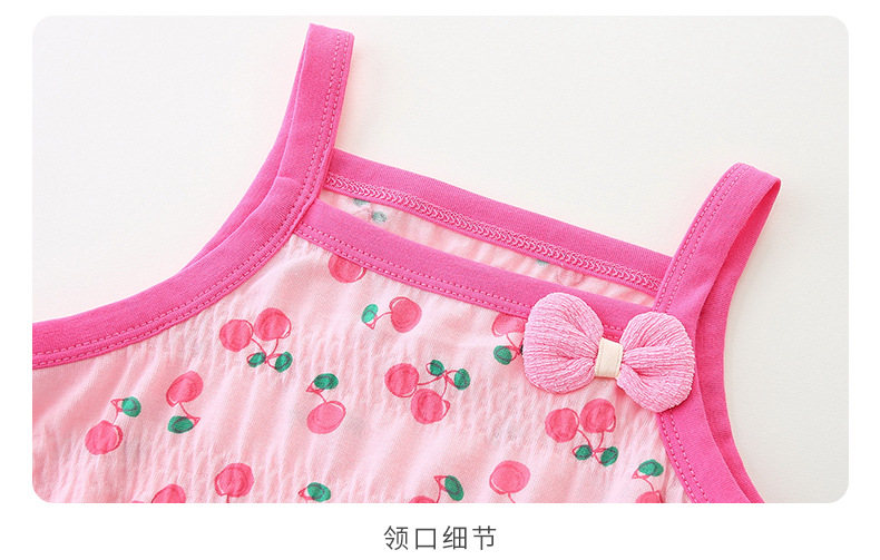 婴儿夏季无袖连体衣新生儿夏装包屁衣薄款宝宝吊带衣服童装3183详情17