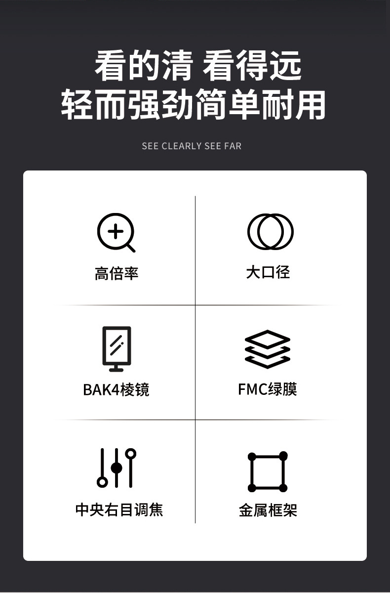 望特莱30倍双筒望远镜高倍高清大目镜军工夜视专业级户外寻蜂旅游详情2