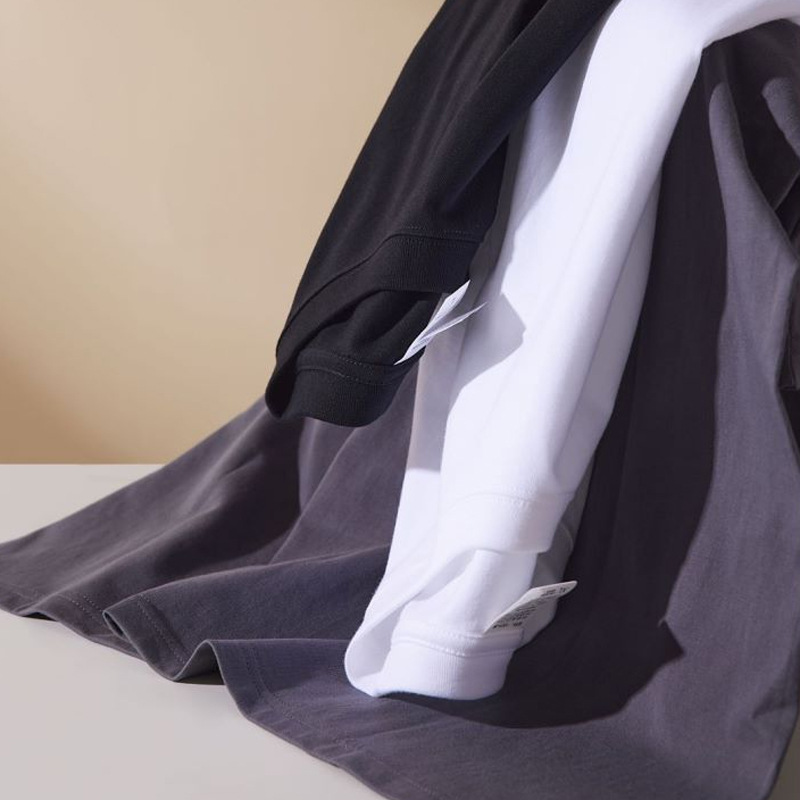 large-size shirt pure cotton T-shirt customized LOGO  pic 29