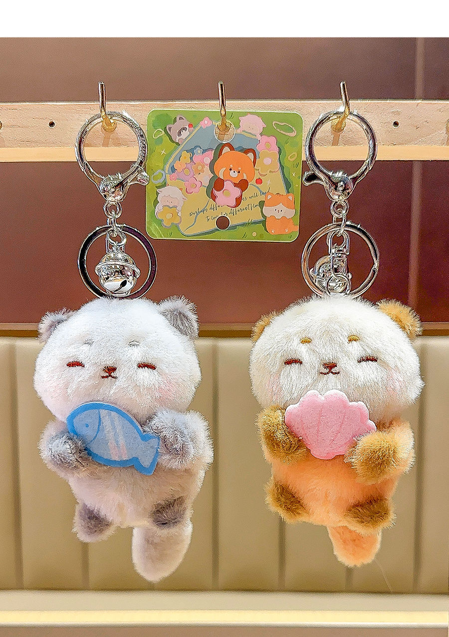 Wholesale of cute rabbit plush keychain pendants and gifts for best friends pic 11