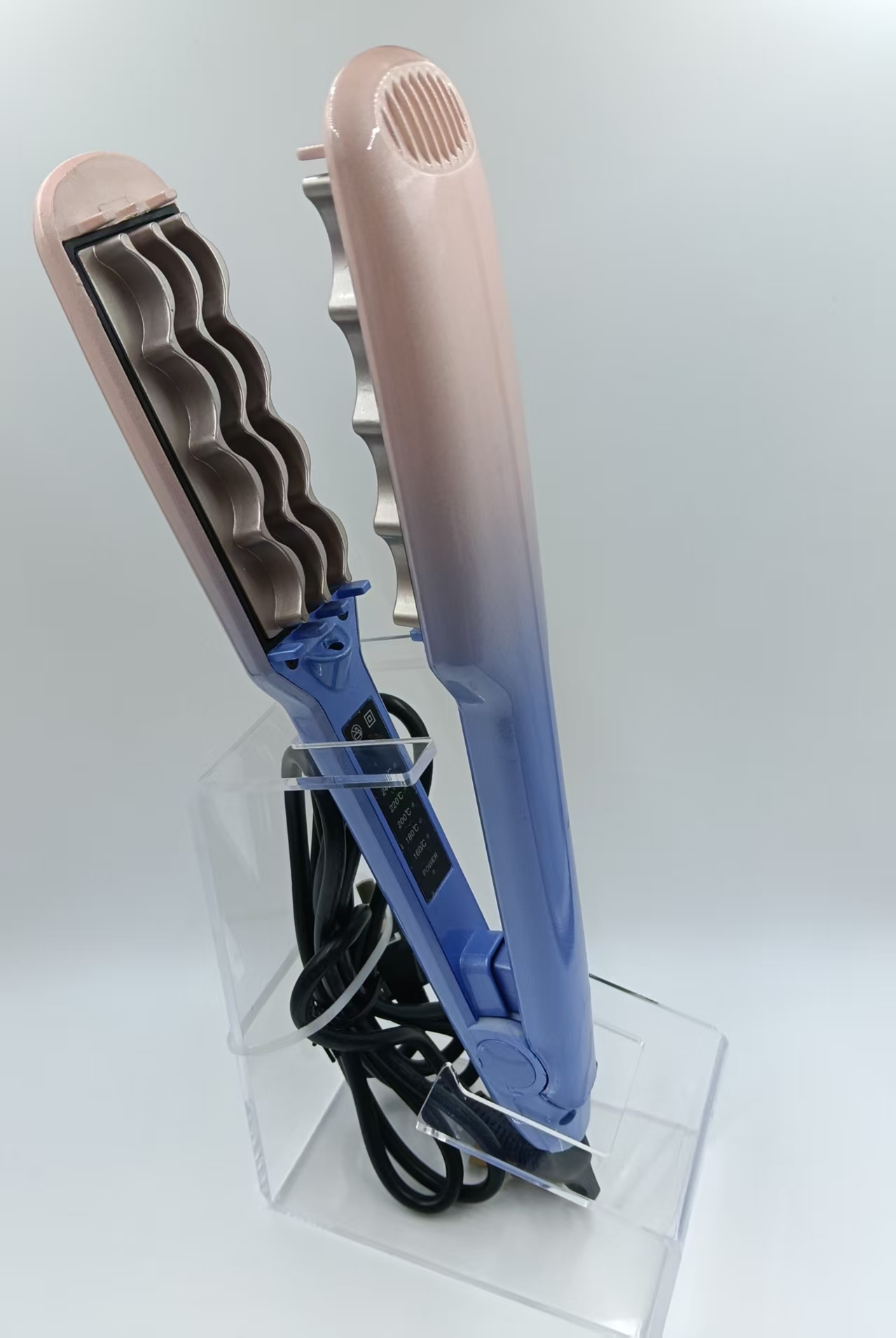 渐变色蛋卷头卷发器负离子护发泡面卷懒人直卷两用夹板跨境外贸款详情3