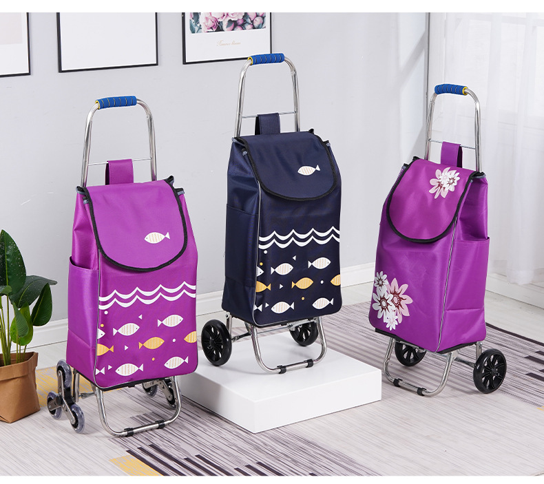 爬楼买菜小拉车三轮菜市场超市买家折叠购物车老人便捷折叠小推车详情26