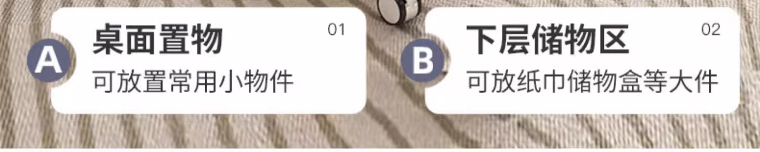 熊猫边几小茶几小户型沙发边柜现代简约迷你角几可移动滑轮小桌子详情6