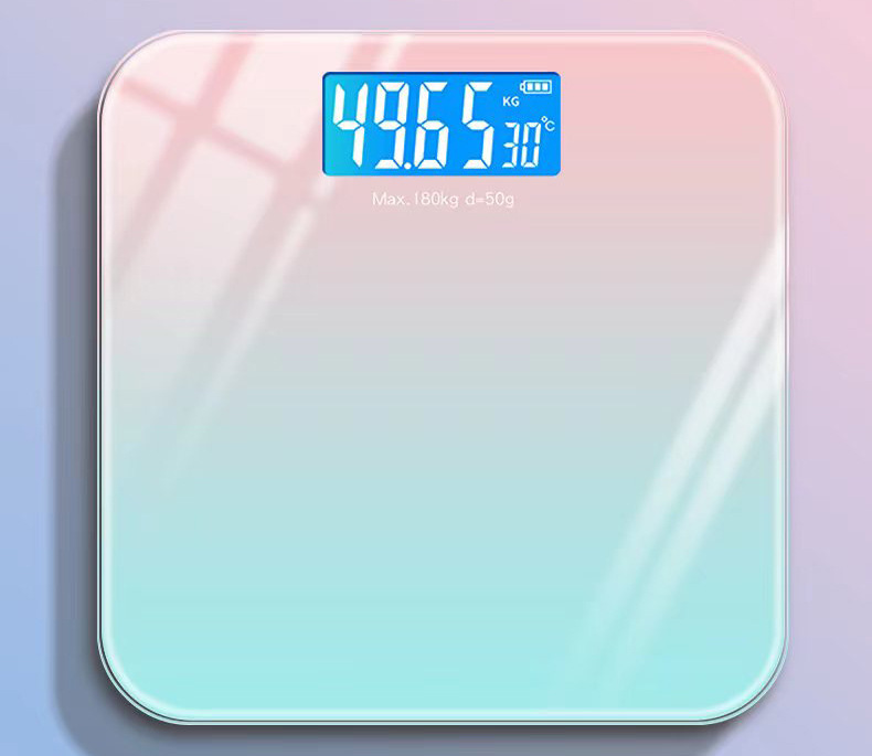 Weighing scale for weight, home body fat scale, smart Bluetooth human body scale for weighing, electronic scale, human body charging model, cute pic 1