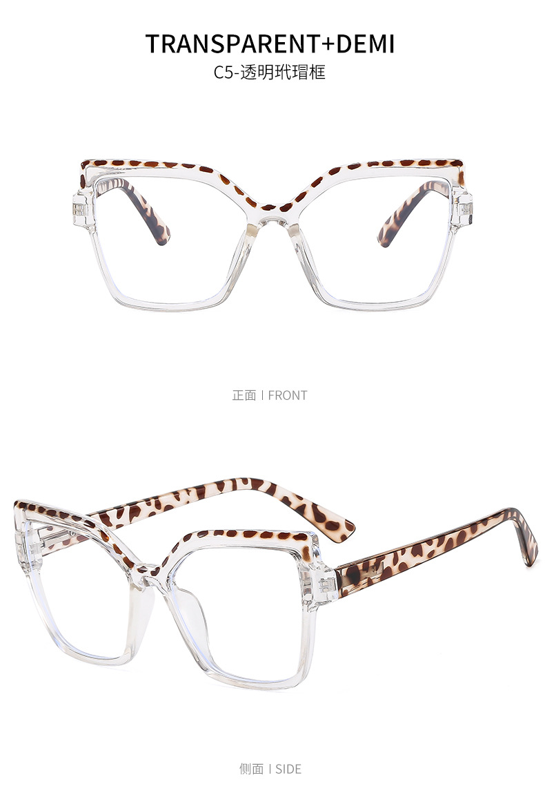 Crossover hot sale verano candy color marco gafas decorativas anti-luz azul protección de ojos gafas Optical wholesale pic 17