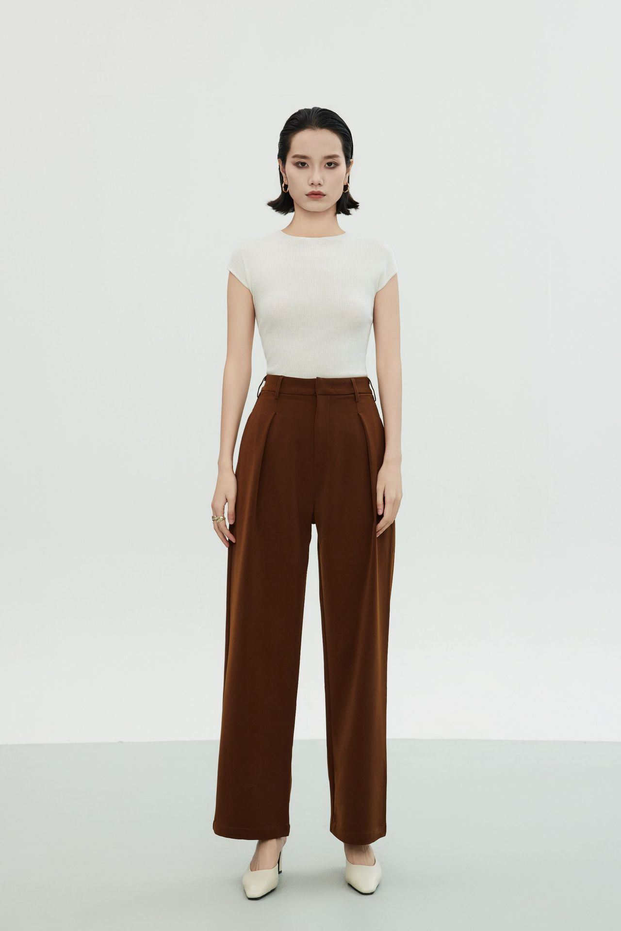 白露版型巨好无缝短袖针织衫半袖打底上衣圆领T恤女羊毛衫修身详情48