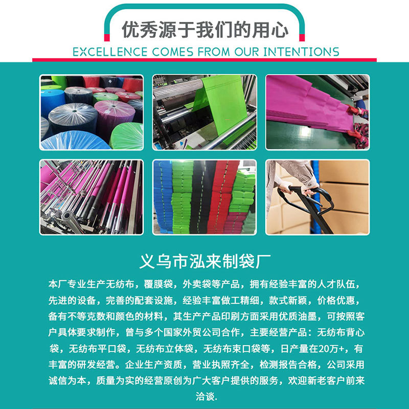 Wholesale of in-stock non-woven fabric bags, three-dimensional laminated eco-friendly handbags, shopping advertising packaging handbags, flat bags pic 1