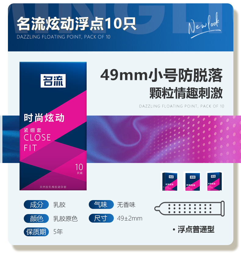 名流安全套颗粒柔滑丝薄螺纹避孕套成人情趣性用品酒店计生批发详情23