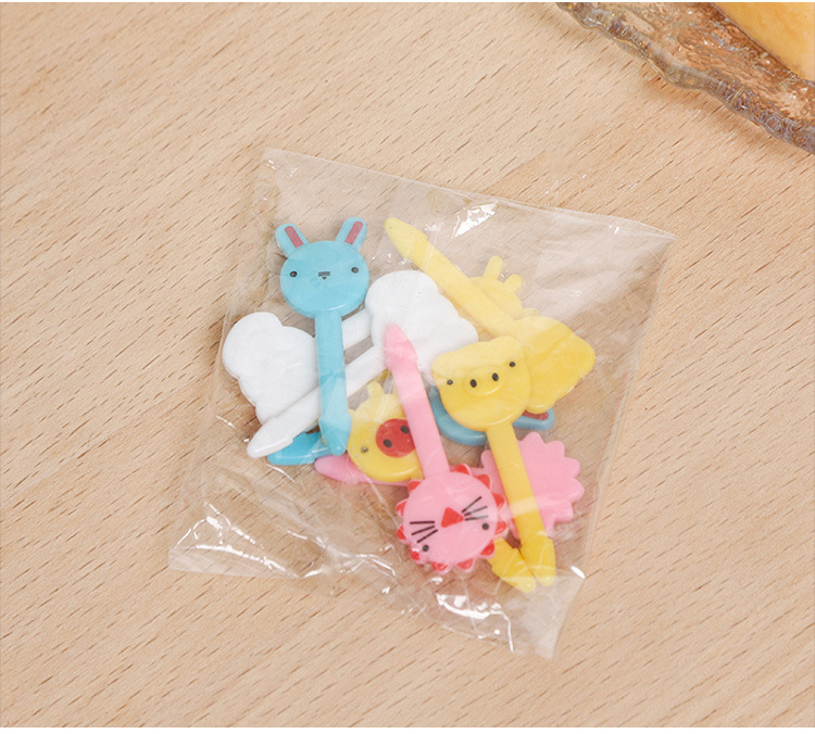 家用派对装字母水果叉创意儿童动物可爱圣诞节水果叉套装便当签详情14