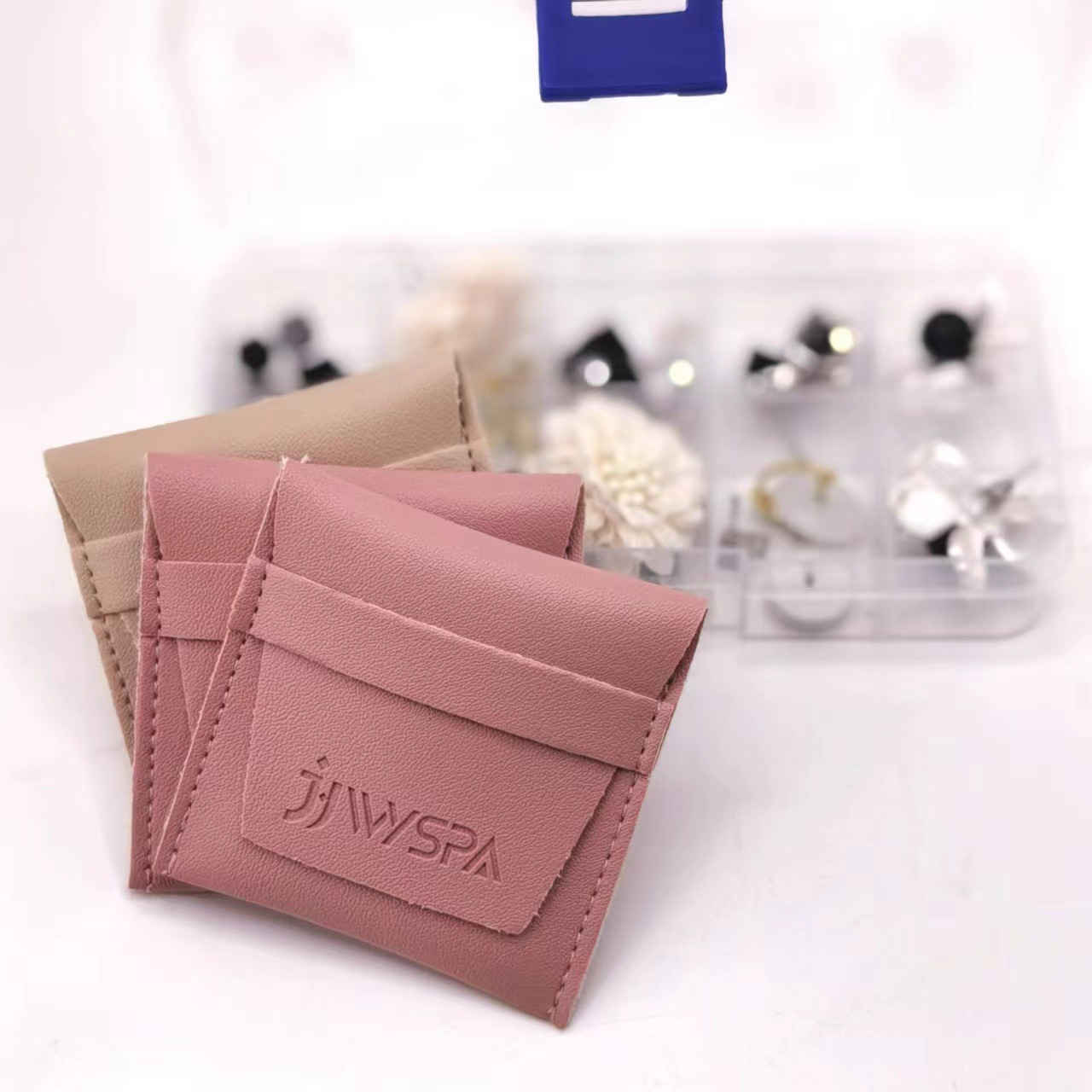Leather envelope bags, flip-top snap bags, velvet bags, jewelry bags, fabric bags with logo printing, customized packaging bags pic 11